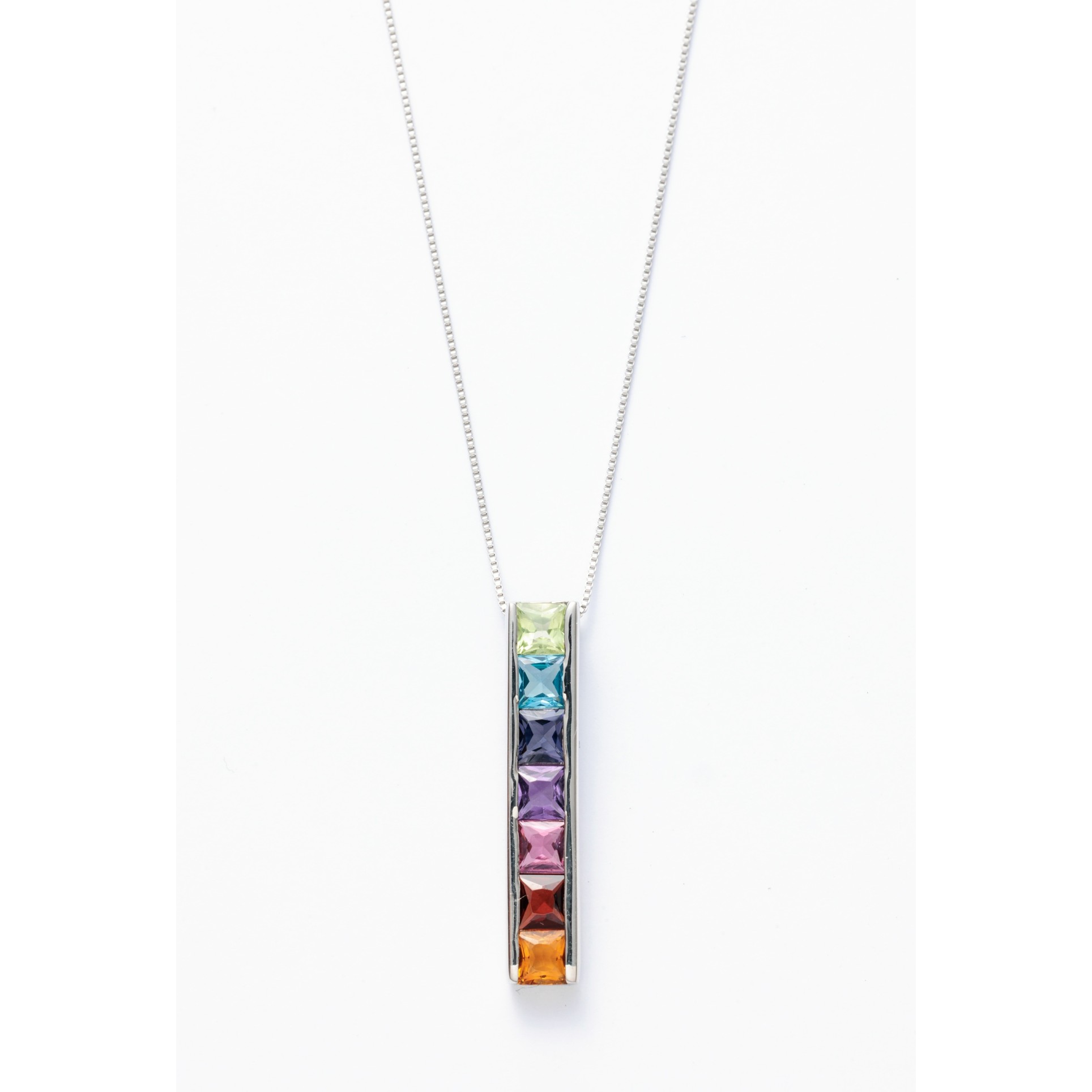 ジュエリー プラチナアミュレットネックレス(カラーストーン計1.0ct) DMI558PT 商品サムネイル