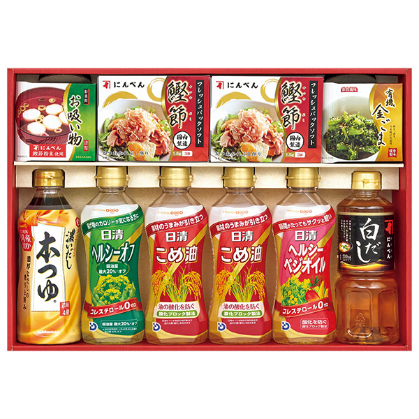 ☆にんべん＆日清オイルバラエティギフト【113146】 商品サムネイル