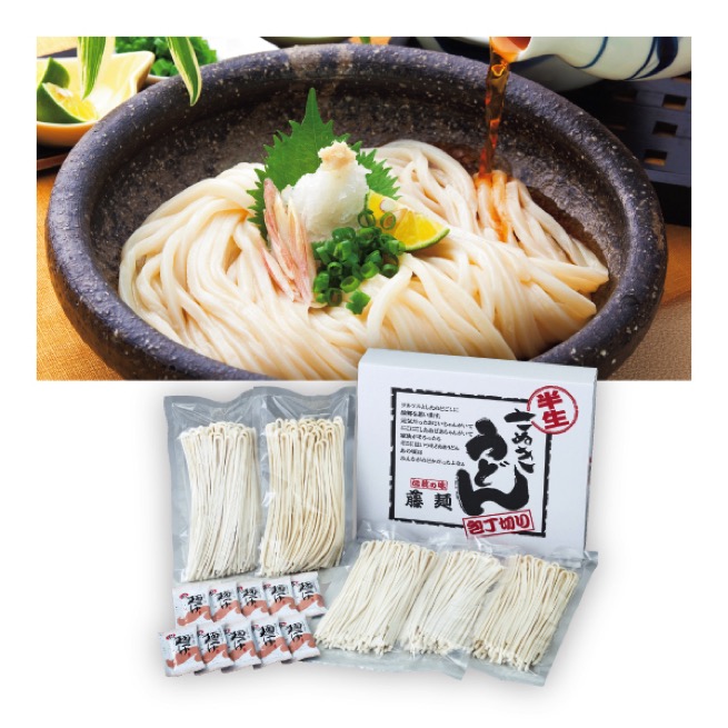★包丁切りさぬき半生うどん(つゆ付)【427076】 商品サムネイル