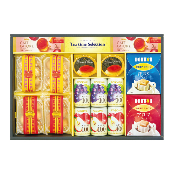 ☆【早得】 カゴメ＆ドトール＆スイーツバラエティギフト 【143077】 商品サムネイル