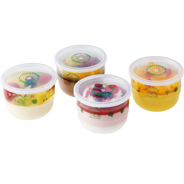 京橋千疋屋 フルーツデザートセット4個入(彩) 【001416】 商品画像(1)