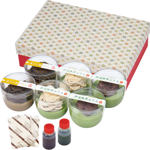 ☆【早得】京都・東山茶寮 宇治茶プリン3つの風味 【082031】 商品画像(1)