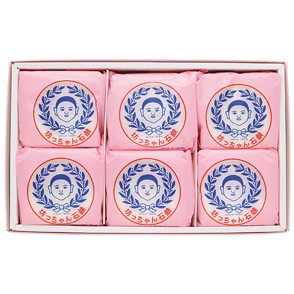 ☆坊っちゃん石鹸6個入りボックス（泡立てネット付き）【073103】 商品サムネイル