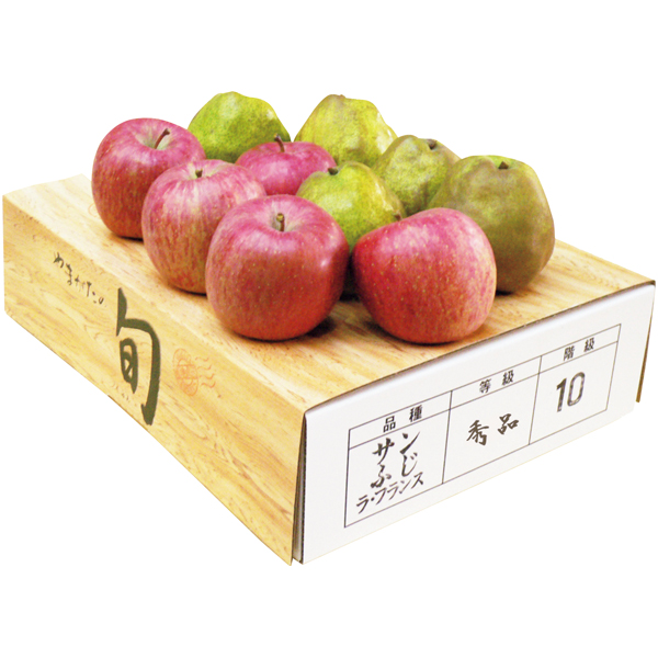 山形県産 ラ・フランス2L5個・りんご2L5個 【163442】【冬☆】 商品サムネイル