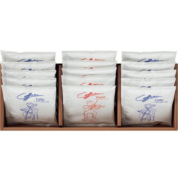コクテール堂 ドリップバッグ15杯セット(チェロ ブレンド10袋・バイオリン カフェインレス5袋) 【001896】 商品画像(1)