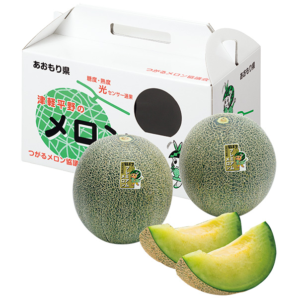 ◇[青森県産（つがるメロン協議会）]プレミアムタカミメロン（青肉）【148294】 商品サムネイル