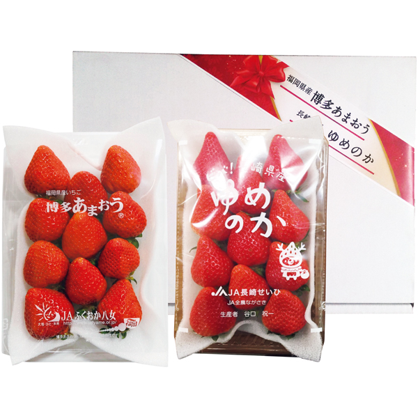 福岡県産・長崎県産 あまおう苺・ゆめのか苺箱 【162577】【冬☆】 商品サムネイル