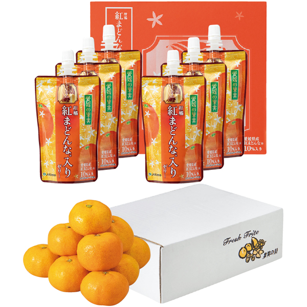 愛媛県産 紅まどんな入りゼリー・蜜るみかん詰合せ 【163424】【冬☆】 商品サムネイル