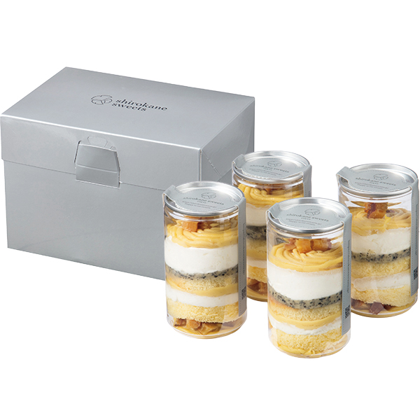 shirokane sweets TOKYO シルクスイートモンブラン 4個入 【002071】 商品画像(1)