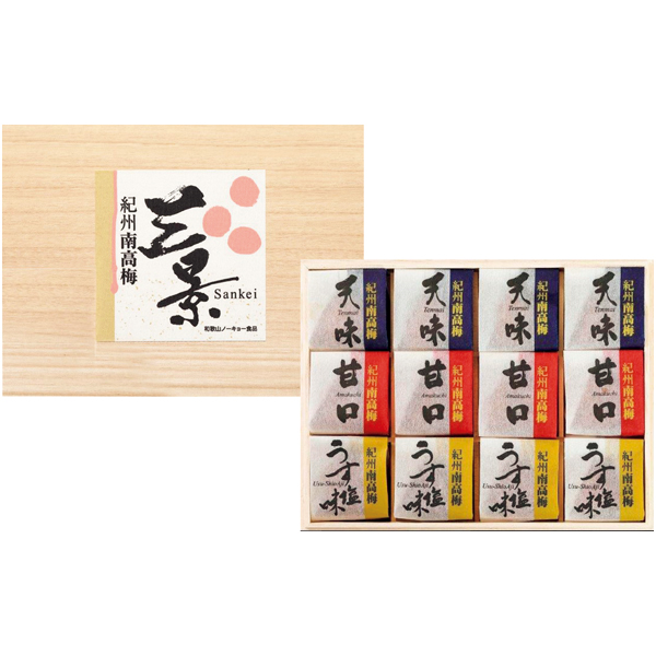 紀州南高梅（和歌山ノーキョー食品）　紀州南高梅 三景12粒【123134】【夏ギフト】 商品サムネイル