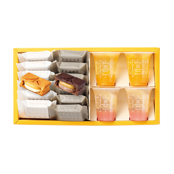 ☆[プレスバターサンド]バターサンド・フルーツジュレ詰合せL【054029】 商品サムネイル