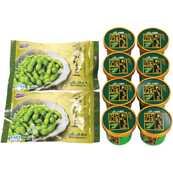 山形県産 冷凍だだちゃ豆とだだちゃ豆アイス詰合せ 【163682】【冬☆】 商品サムネイル