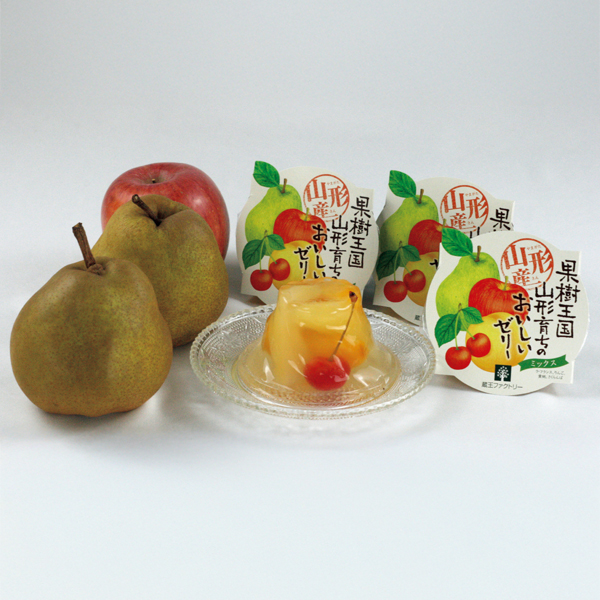 ◇山形県産 ラ・フランス、サンふじと果実ごろごろミッスクゼリー詰合せ 【152695】 商品サムネイル