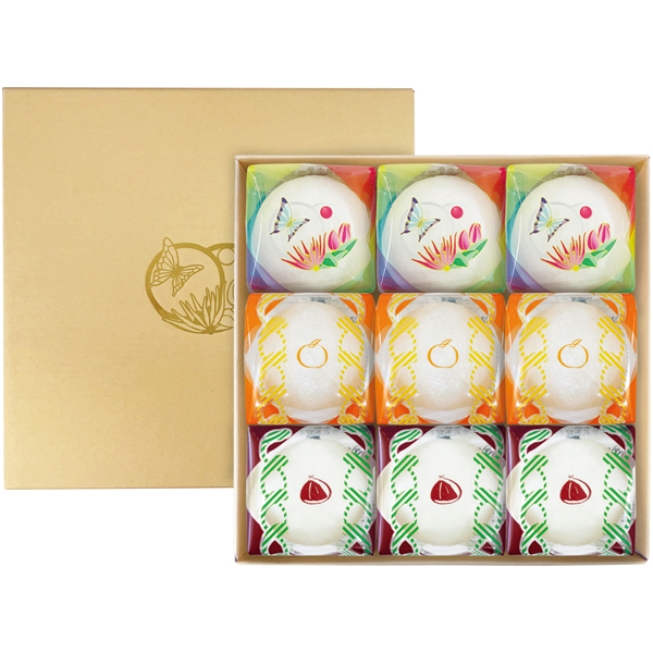 京祇をん ににぎ 季節のフルーツ大福 詰合せ 9個入【冬】【058034】 商品サムネイル
