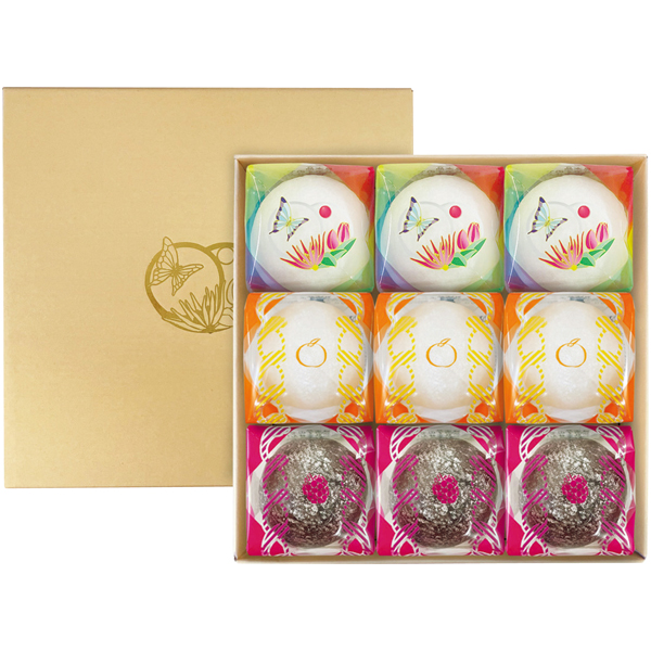 京祇をん ににぎ フルーツ大福 詰合せ 9個入【冬】【058052】 商品サムネイル