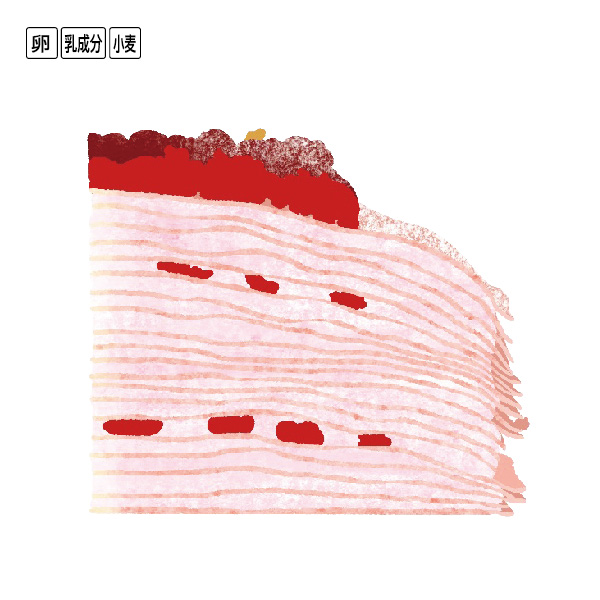 カサネオ ミルクレープ いちご〈クリスマス〉 商品画像(1)