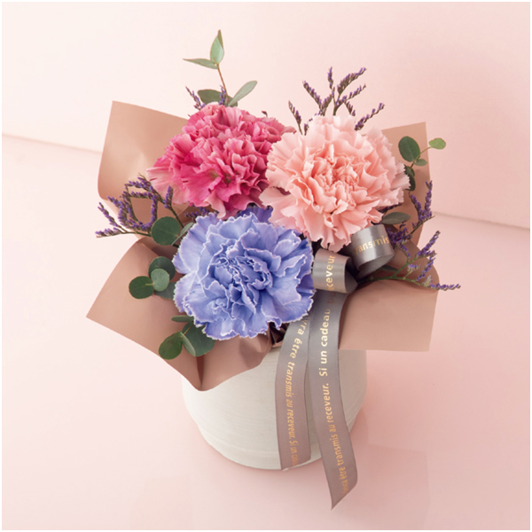 【母の日】竹中庭園緑化 フラワーアレンジ「ミスティパープル」【480552】 商品サムネイル