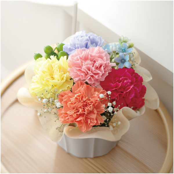 【母の日】竹中庭園緑化 虹色カラーアレンジ【485326】 商品サムネイル