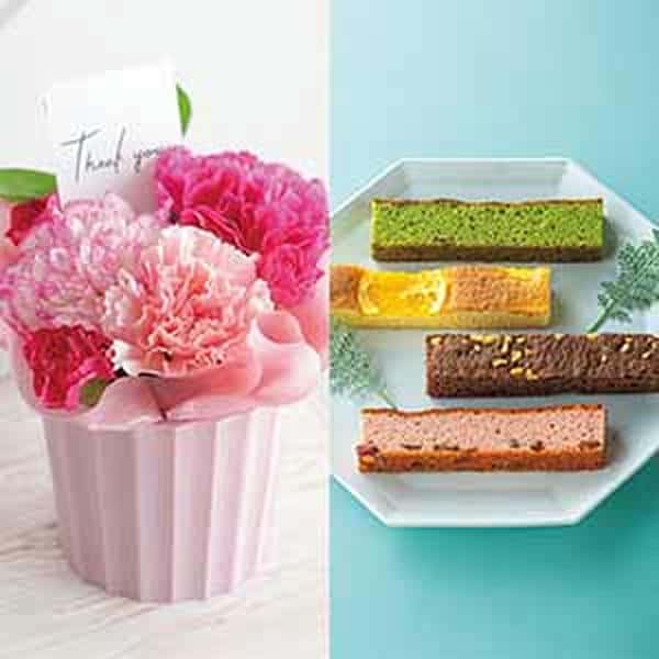 【母の日】竹中庭園緑化 母の日カーネーションアレンジ＋ひととえ キュートセレクション【485362】 商品サムネイル