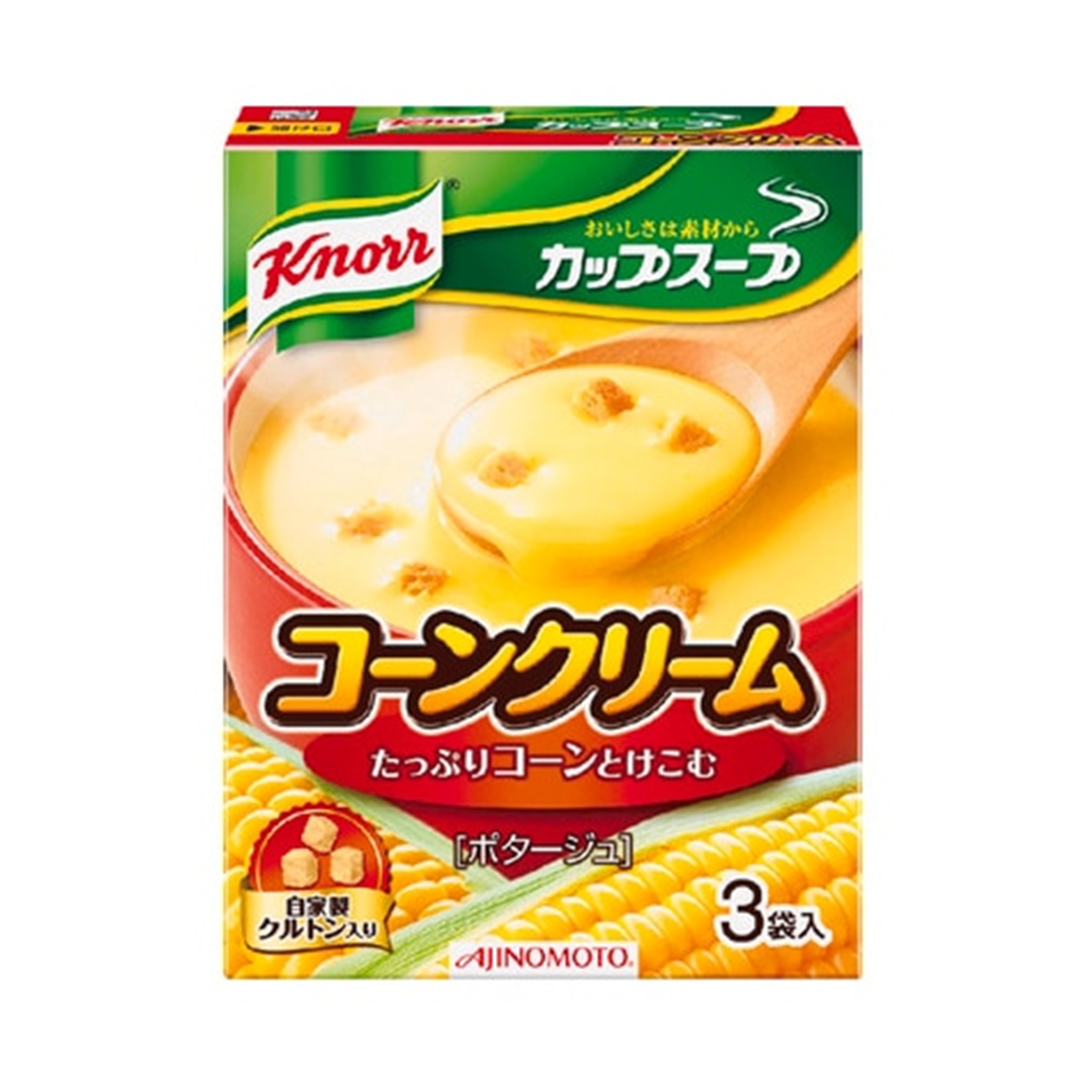 クノール コーンクリーム ポタージュ 3P 54.6g(×10)|mvm-4901001135714-005-10 商品サムネイル