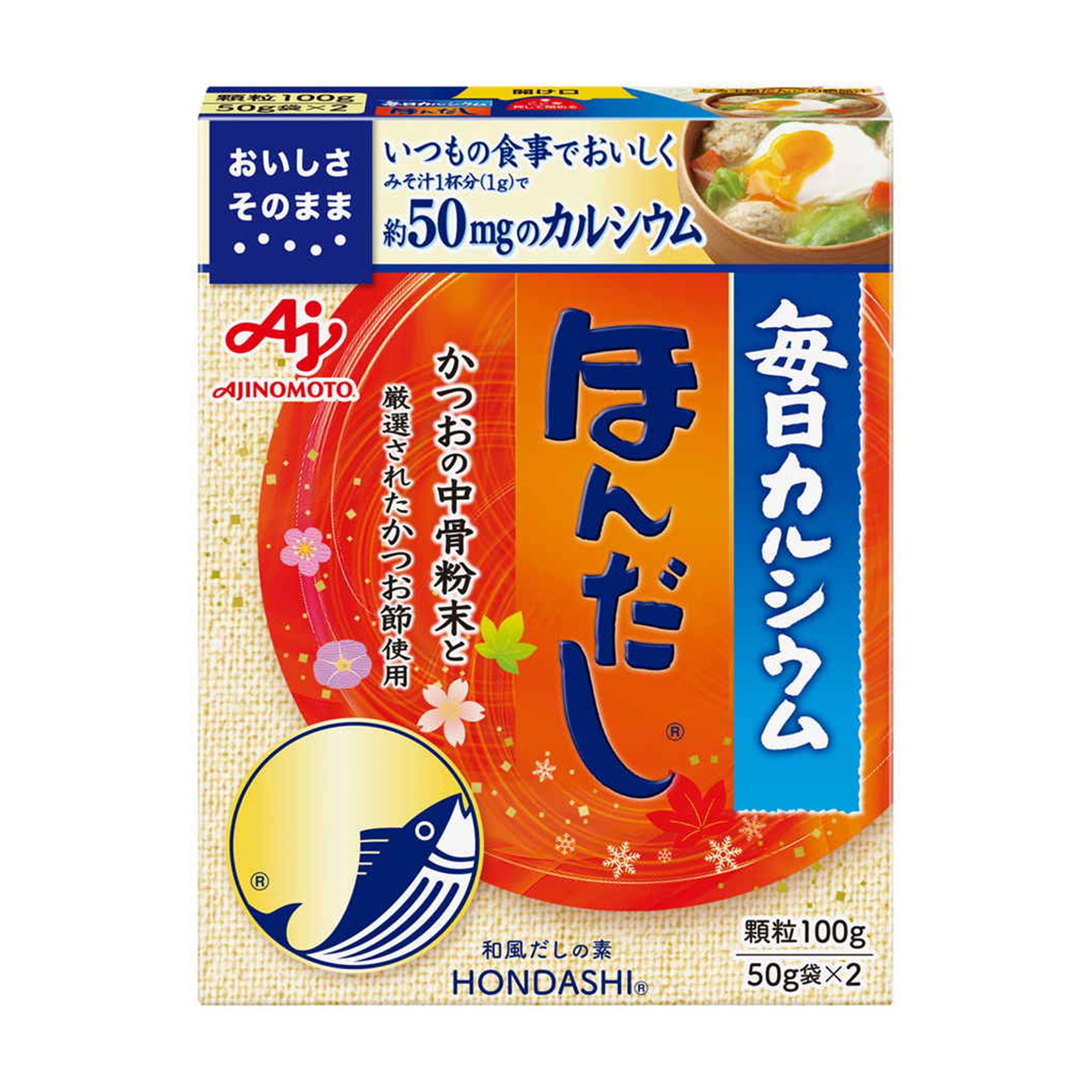 味の素 毎日カルシウム ほんだし 100g (×10)|mvm-003-4901001225668-10 商品サムネイル