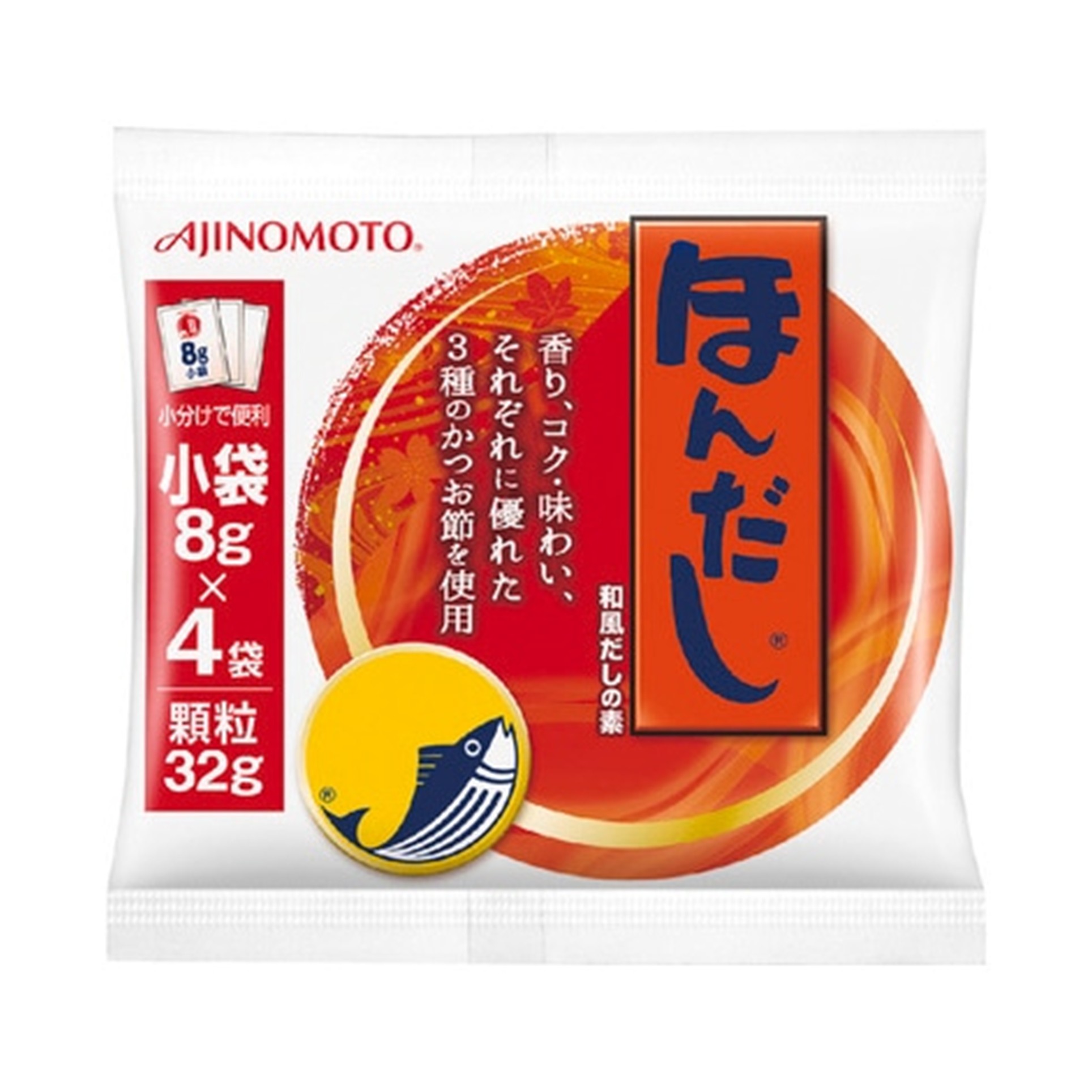 味の素 ほんだし 小袋4袋入 K‐4 32g (×12)|mvm-003-4901001290918-12 商品サムネイル