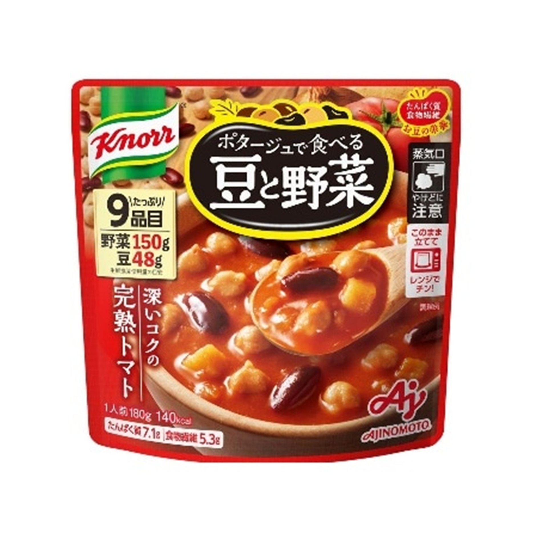 クノール 豆と野菜 トマト 180g(×7)|mvm-4901001924417-005-7 商品サムネイル