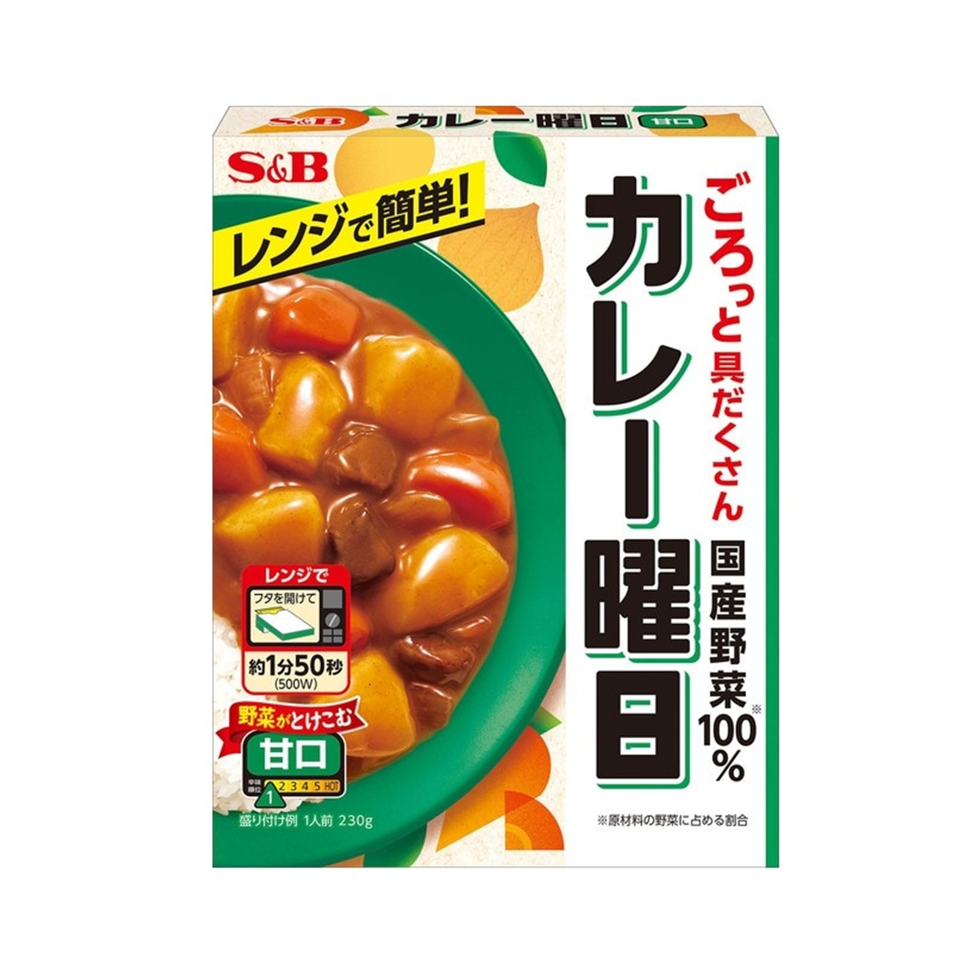 S&B カレー曜日 甘口 230g(×5)|mvm-4901002180485-005-5 商品サムネイル