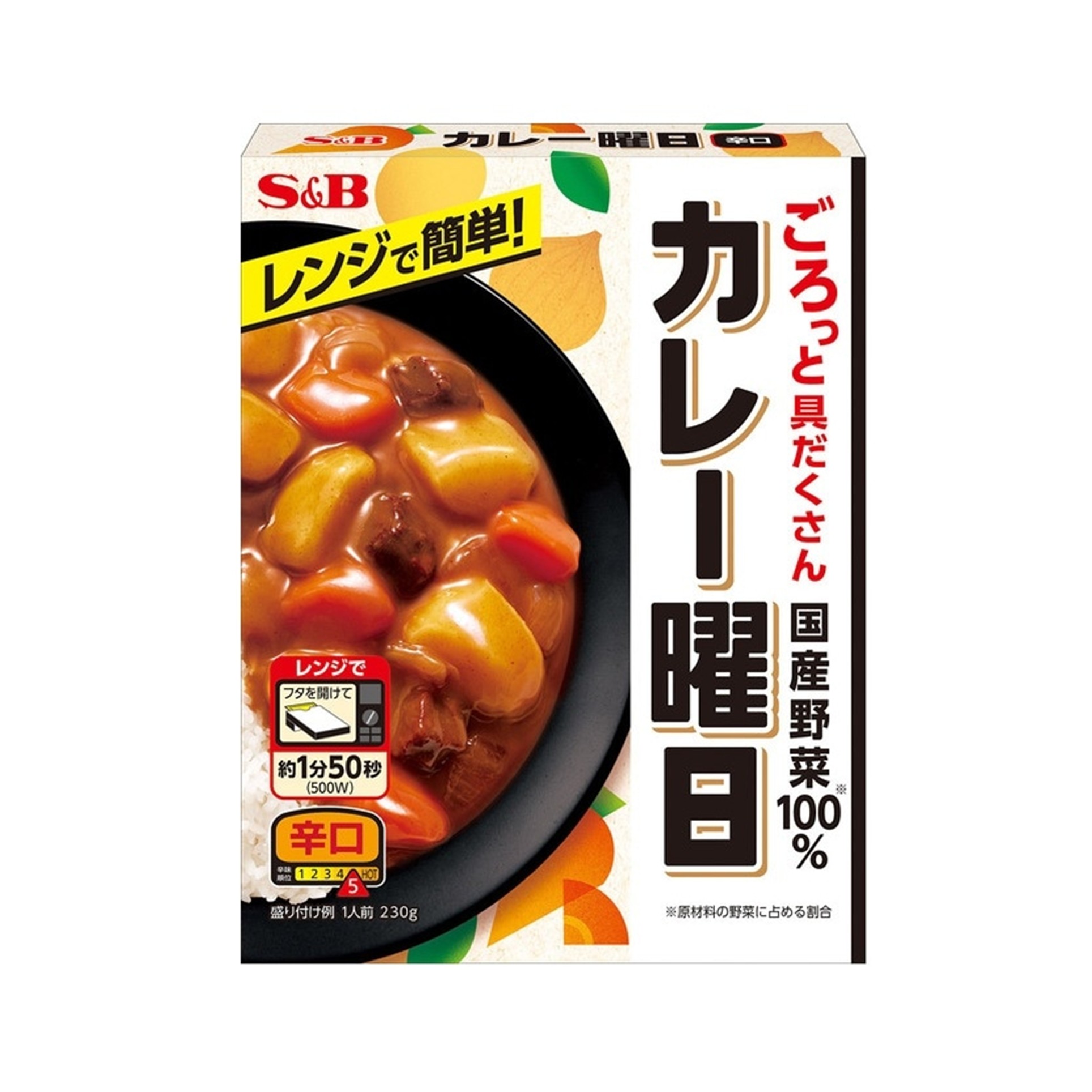 S&B カレー曜日 辛口 230g(×5)|mvm-4901002180515-005-5 商品サムネイル