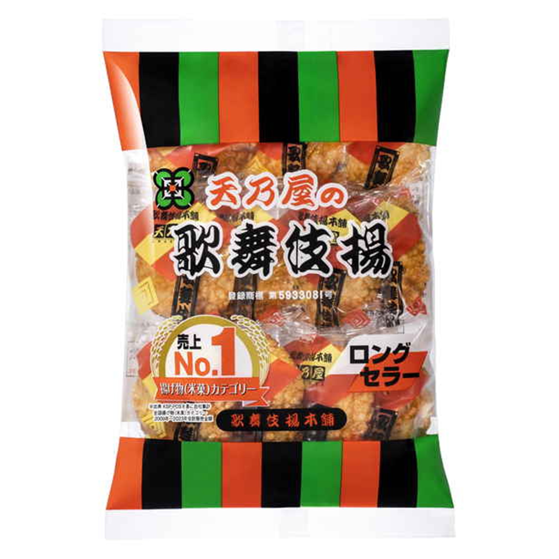 天乃屋 歌舞伎揚 11枚 (×12)|mvm-001-4901035115133-12 商品サムネイル