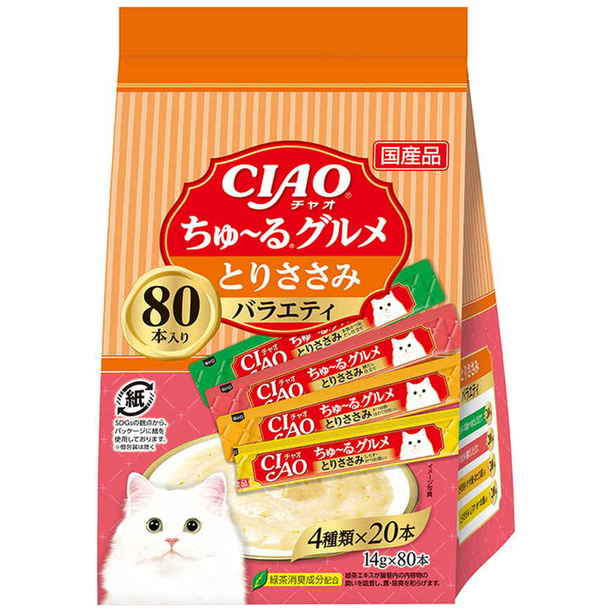 【11/28～12/1お渡し】いなば ＣＩＡＯちゅーるとりささみグルメバラエティ 【247902】 商品サムネイル