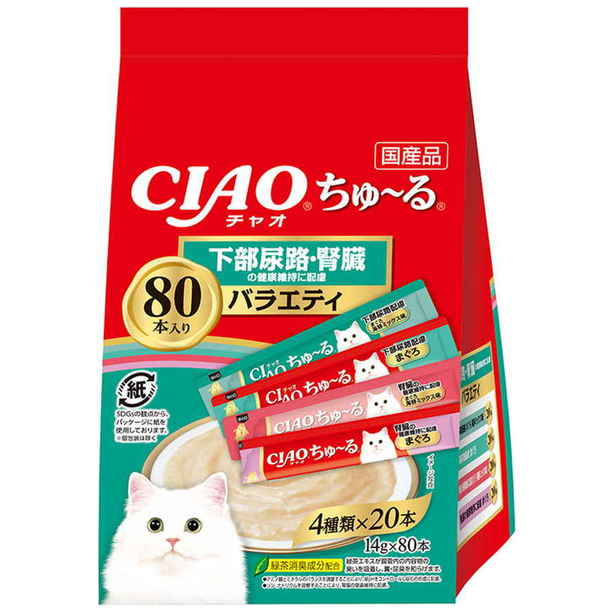 【11/28～12/1お渡し】いなば ＣＩＡＯちゅーる下部尿路・腎臓の健康維持に配慮バラエティ 【247909】 商品サムネイル