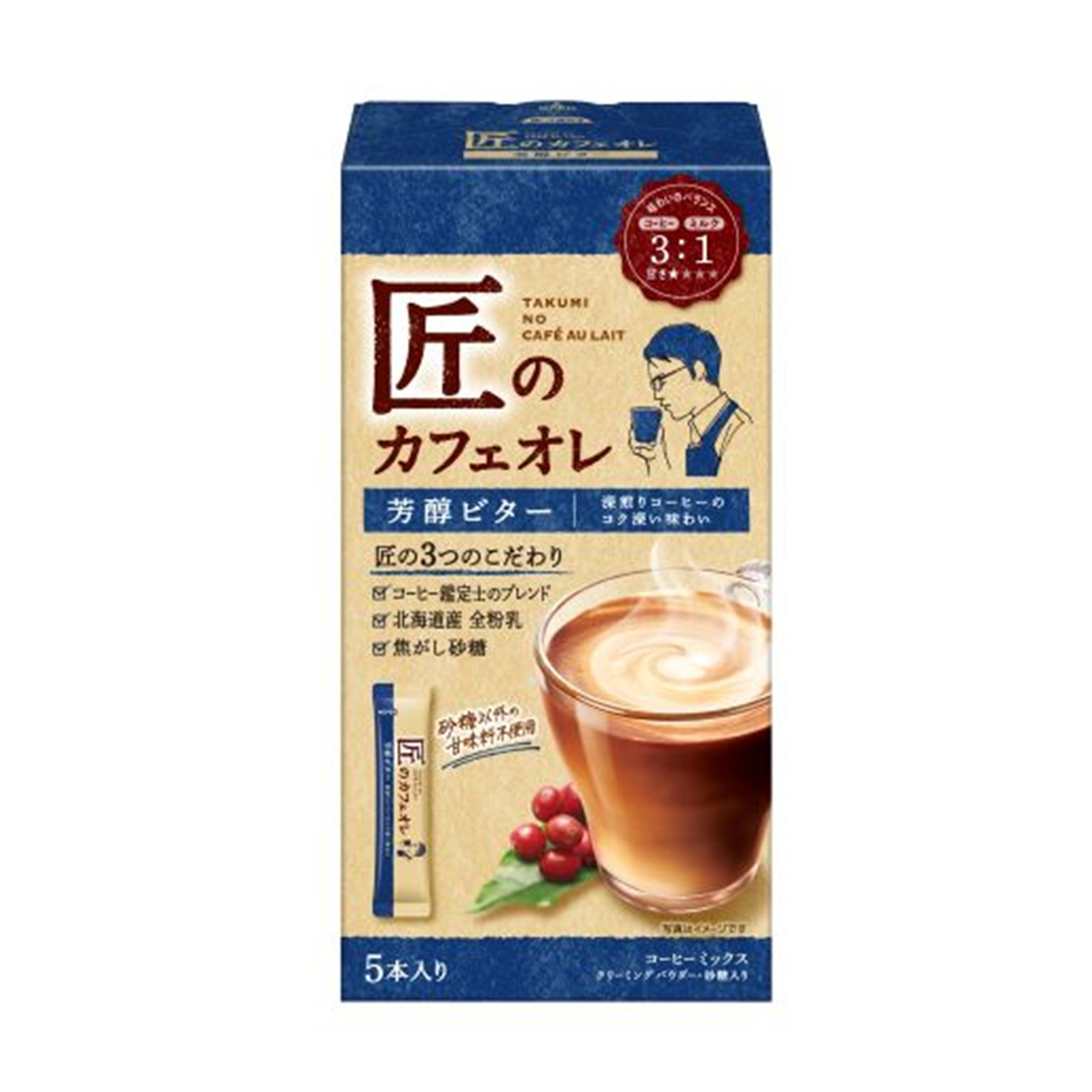 匠のカフェオレ芳醇ビター 5P(×6)|mvm-4901305423609-002-6 商品サムネイル