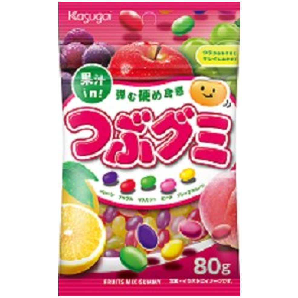 春日井製菓 つぶグミ　８０ｇ　(×6)|mvm-001-4901326042933-6 商品サムネイル