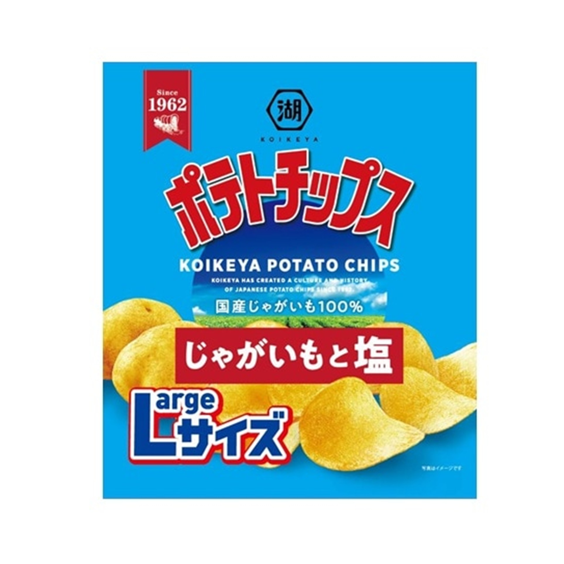 湖池屋Ｌポテトじゃがいもと塩 112g(×12)|mvm-4901335156393-001-12 商品サムネイル
