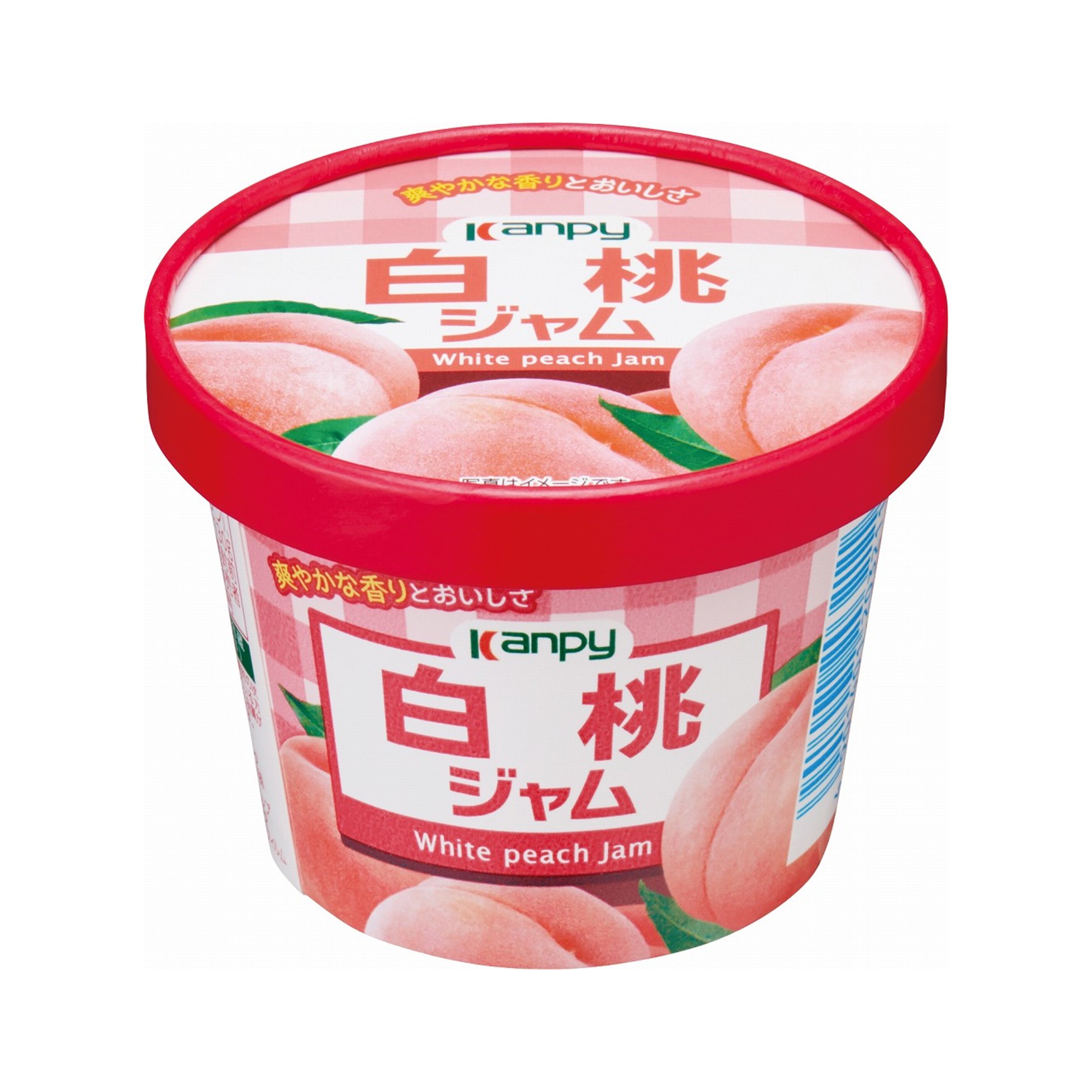 カンピー 紙カップ 白桃ジャム 130g(×6)|mvm-4901401203211-002-6 商品サムネイル