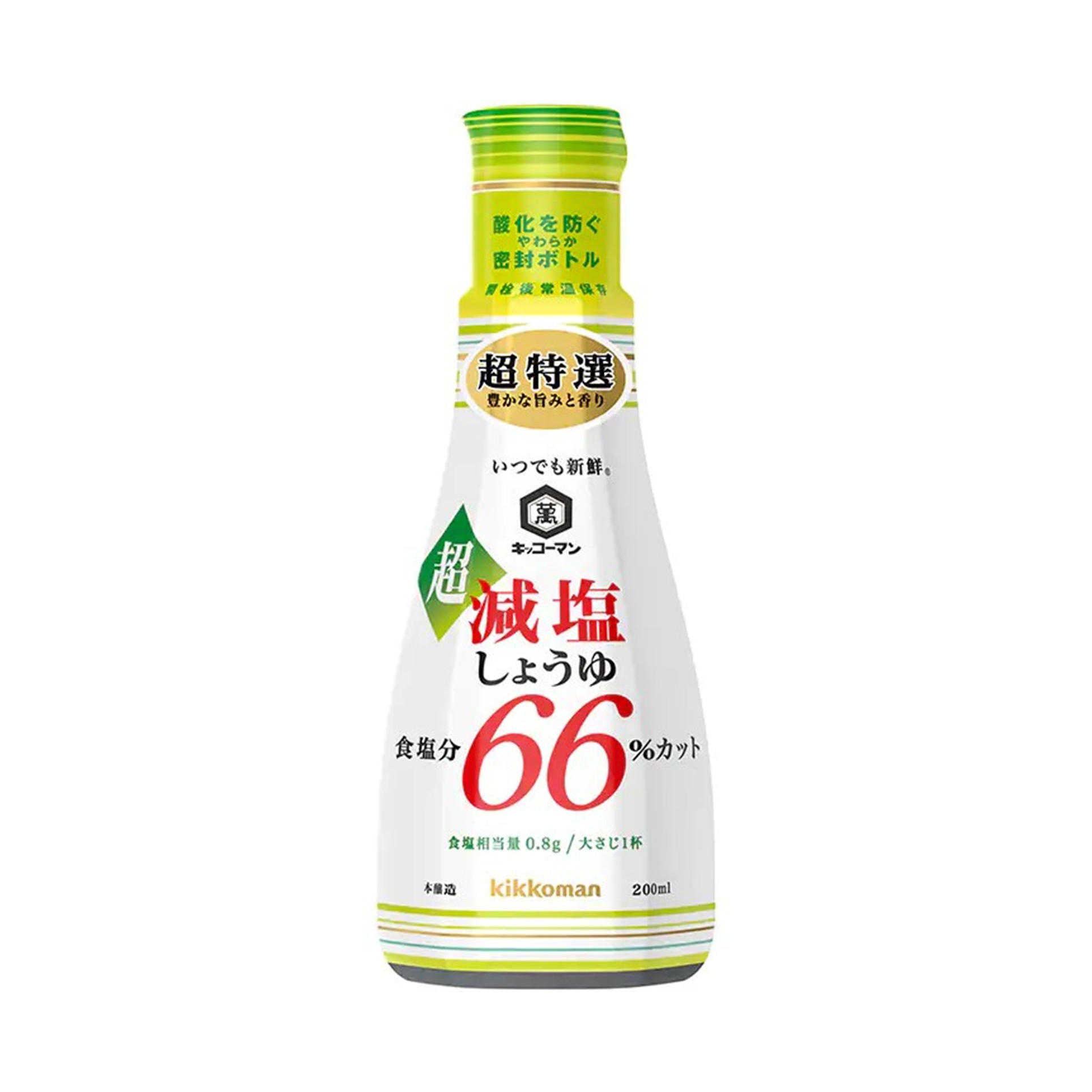 超減塩しょうゆ食塩分６６％カット 200ml(×6)|mvm-4901515121623-003-6 商品サムネイル