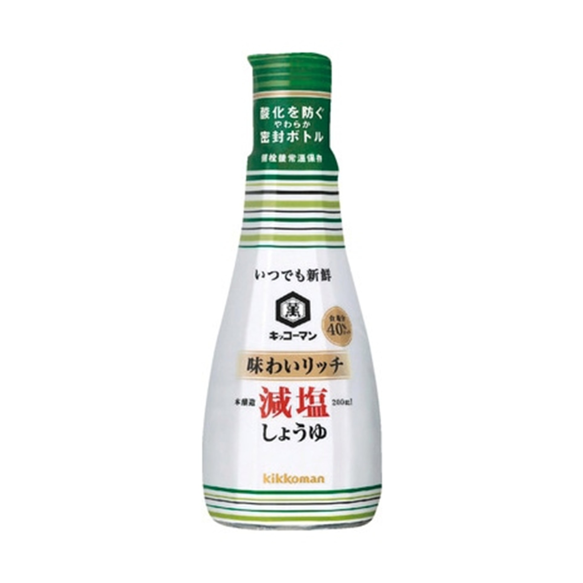 キッコーマンリッチ減塩醤油 200ml(×6)|mvm-4901515122651-003-6 商品サムネイル
