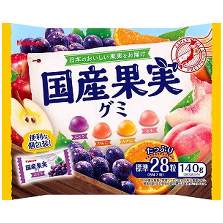 カバヤ食品 カバヤ国産果実グミ　１４０ｇ　(×10)|mvm-001-4901550270874-10 商品サムネイル