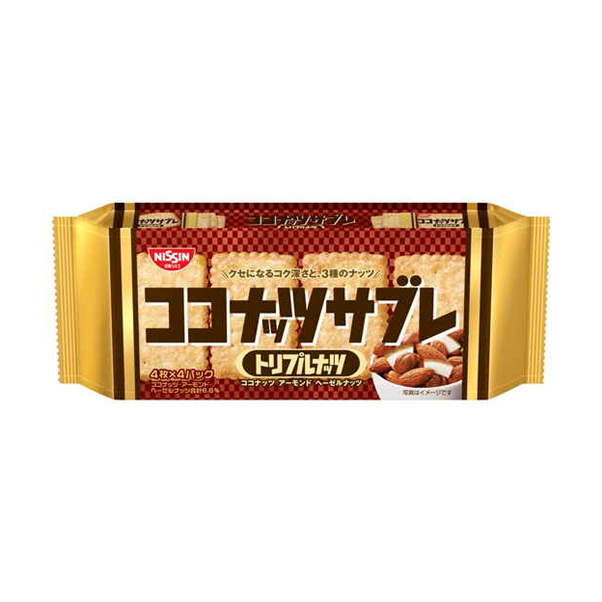 日清シスコ ココナッツサブレトリプルナッツ 16枚入 (×14)|mvm-001-4901620300784-14 商品サムネイル