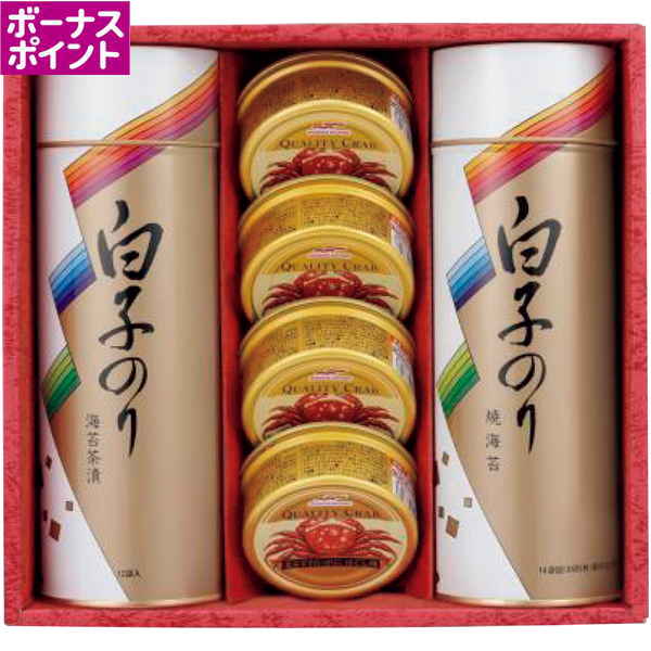 300WAON BP]白子 のり・かに缶詰合せ【冬】【118035】 商品詳細 | 2025