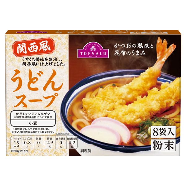 【トップバリュ】うどんスープ　8袋入　(×5)|mvm-003-4901810504411-5 商品サムネイル