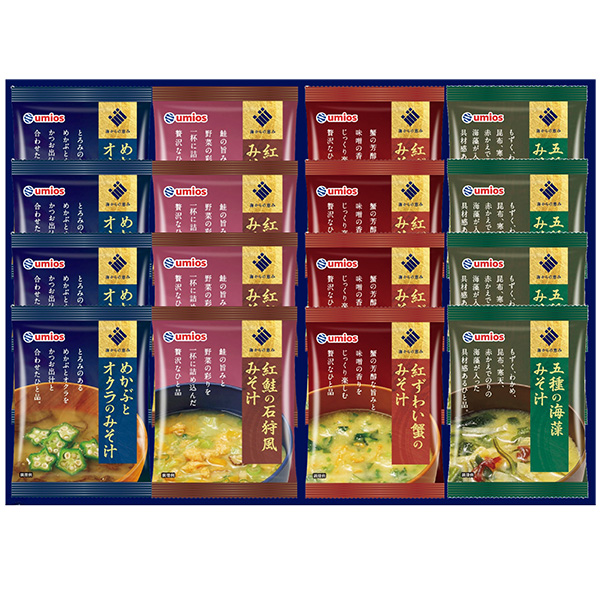 ☆[Umios]海鮮フリーズドライみそ汁詰合せ【073024】 商品サムネイル