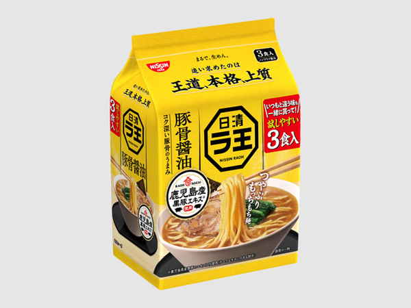 ラ王 豚骨醤油 3P 300g (×9)|mvm-5-4902105115145-9 商品サムネイル
