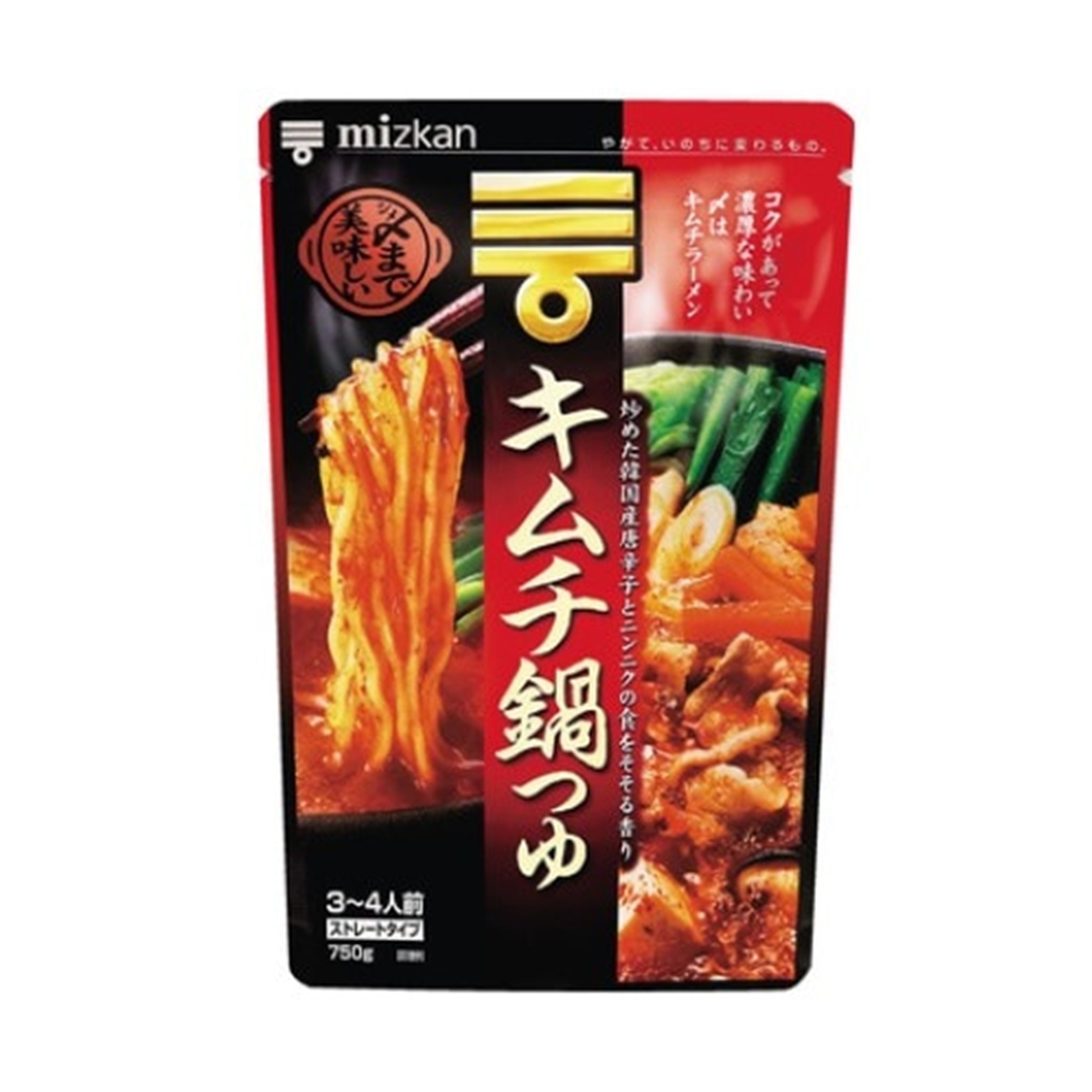 ミツカン キムチ鍋つゆストレート 750g(×12)|mvm-4902106649731-003-12 商品サムネイル