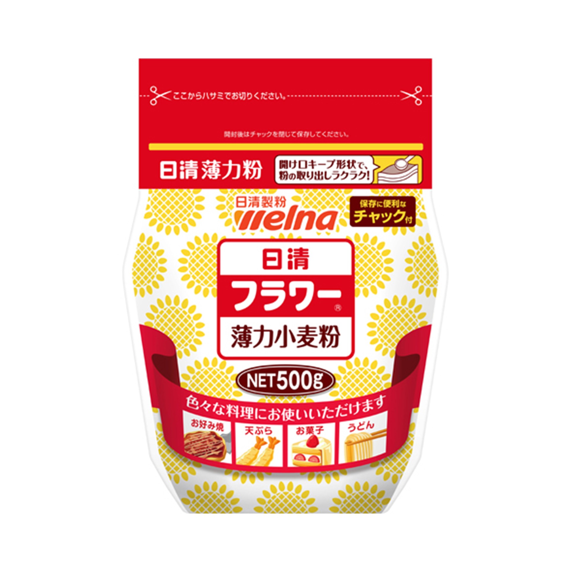 フラワー チャック付 500g(×12)|mvm-4902110320978-004-12 商品サムネイル