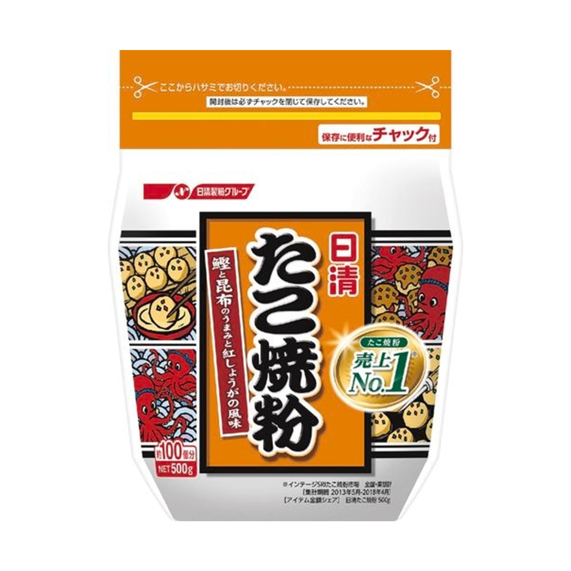 日清 たこ焼粉 500g(×12)|mvm-4902110369168-004-12 商品サムネイル
