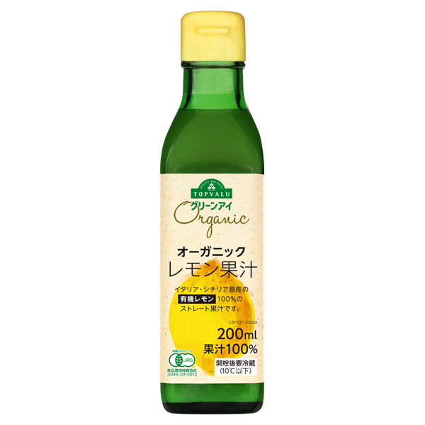 【トップバリュ】オーガニック レモン果汁　２００ｍｌ　(×12)|mvm-003-4902121093953-12 商品サムネイル