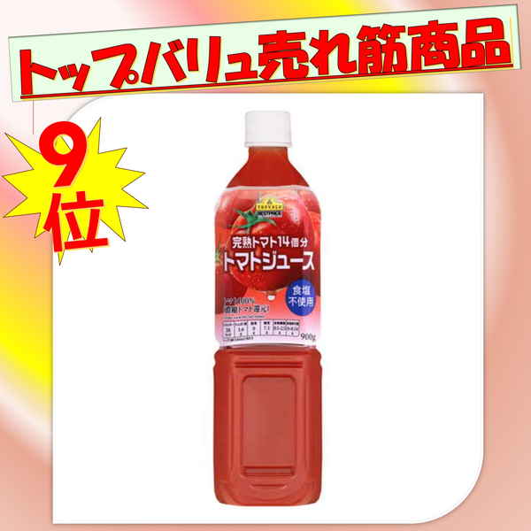 イオントップバリュＴＶトマト食塩不使用　９００ｇ　(×12)|mvm-074-4902121813070-12 商品サムネイル