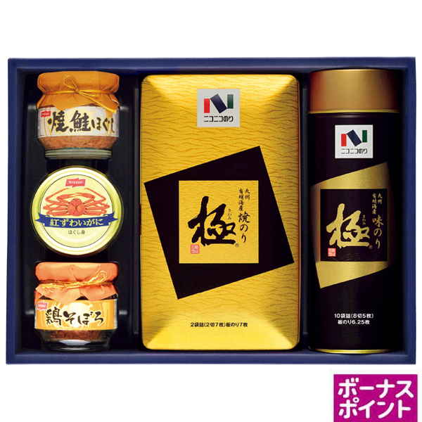 [150ボーナスポイント]ニコニコのり　海苔・缶瓶詰合せ【127130】【夏ギフト】 商品サムネイル